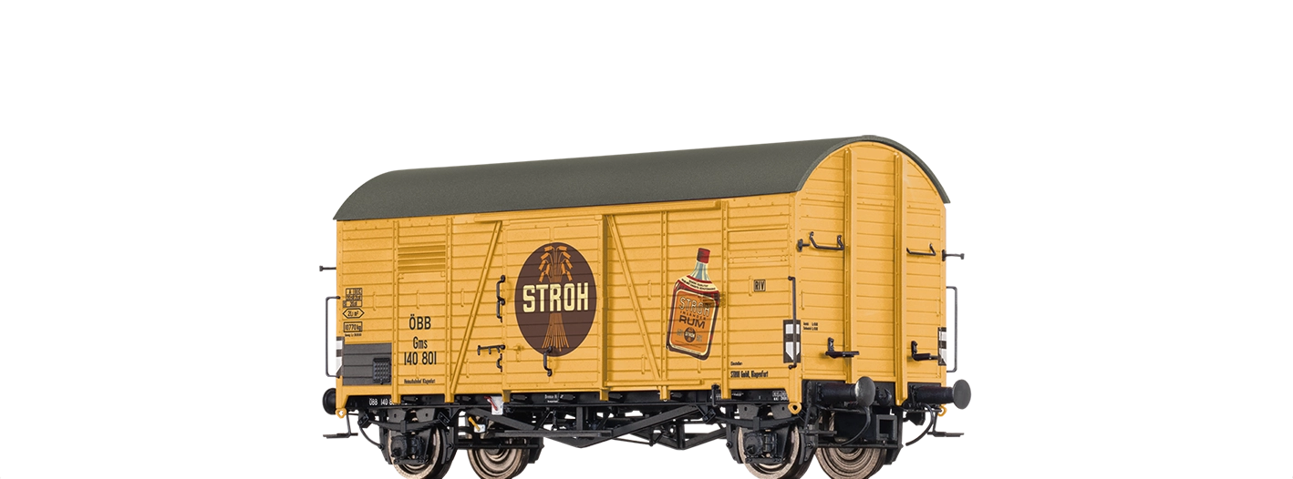 47938 - Gedeckter Güterwagen Gms „Stroh Rum“ ÖBB