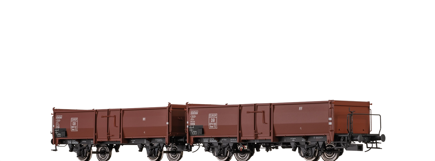 48639 - Offene Güterwagen Omm52 DB, 2er-Set