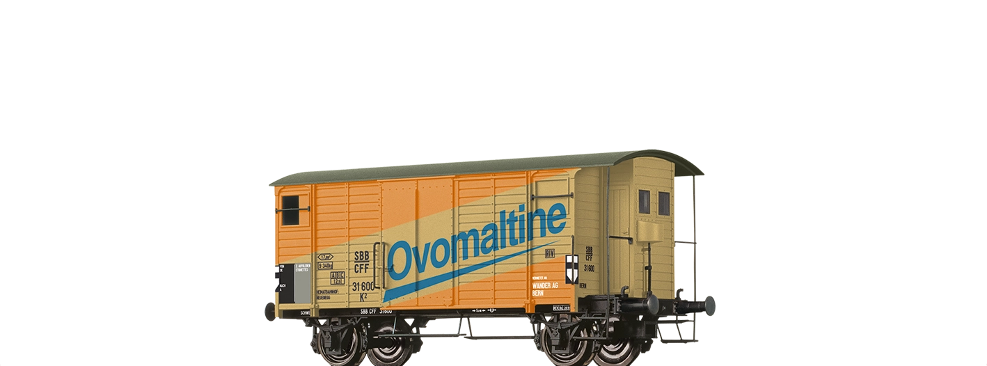 50992 - Gedeckter Güterwagen K2 „Ovomaltine“ SBB