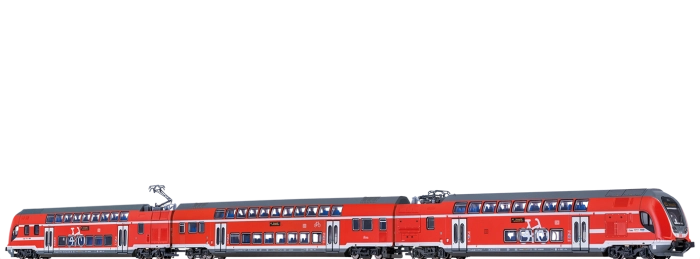64539 - TWINDEXX VARIO® Doppelstock-Triebzug DB AG, 3er-Set (Stralsund Hbf)